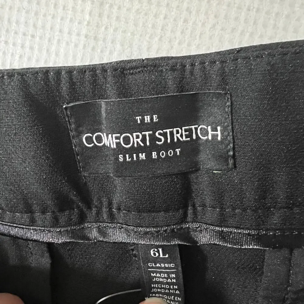 White House Black Market Comfort Stretch Slim Boot Pants Size 6L LONG NEW